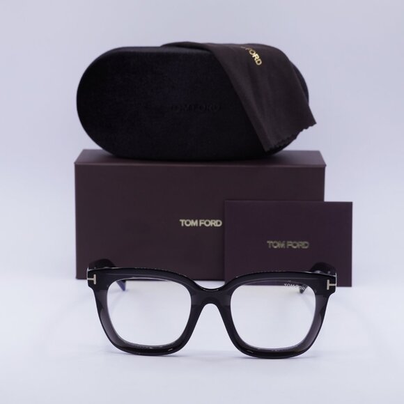 Tom Ford FT5880-B 020 Square Eyeglasses 51mm - Grey/Clear Blue Light Block - Picture 4 of 10